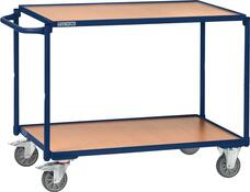 Tischwagen 2 Ladeflächen L1000xB600mm saphirblau Trgf.300kg Bügel waager.TECWERK Tischwagen 2 Ladeflächen L1000xB600mm saphirblau Trgf.300kg Bügel waager.TECWERK