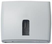 Handtuchspender, ABS-Kunststoffgehäuse, BxT 236x100x190 mm Füllhöhe, 500 Blatt, weiß Handtuchspender, ABS-Kunststoffgehäuse, BxT 236x100x190 mm Füllhöhe, 500 Blatt, weiß