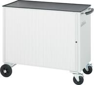Werkzeugwagen, Metallauflage mit Abrollrand, 1 Vertikalauszug, 5 Schubladen: 3x65, 2x130 mm, BxTxH 1000x520x860 mm Werkzeugwagen, Metallauflage mit Abrollrand, 1 Vertikalauszug, 5 Schubladen: 3x65, 2x130 mm, BxTxH 1000x520x860 mm