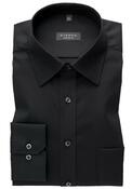 Langarm Hemd Comfort Fit 100 Baumwolle, Farbe schwarz, Gr. 40